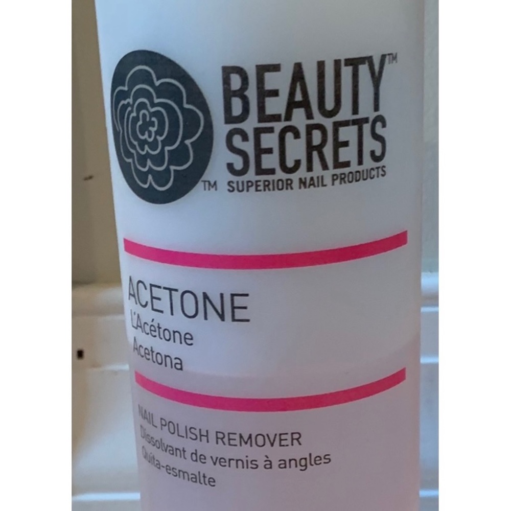 Beauty secrets acetone- little less than half bottle full! Must sell!